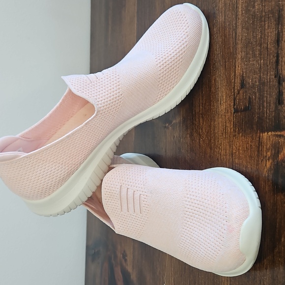 Skechers Light Pink Slip-On Sneakers - Picture 1 of 11